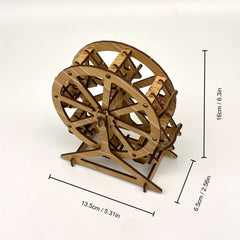Wooden Ferris Wheel 3D Puzzle Assembly Kit Brain Teaser Educational Model