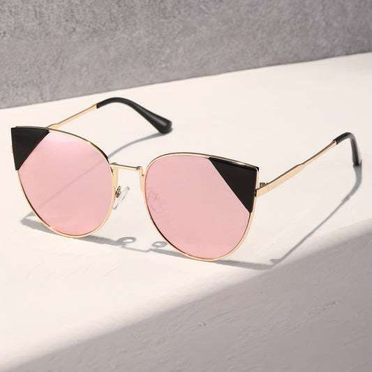 Y2K Cat Eye Sunglasses Anti Glare Metal UV400