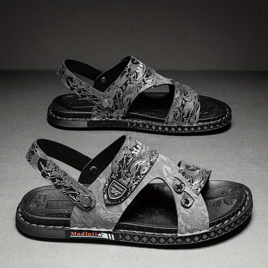Men's Wear Resistant Non Slip Sandals Quick Drying Comfy Slides Beach Shoes