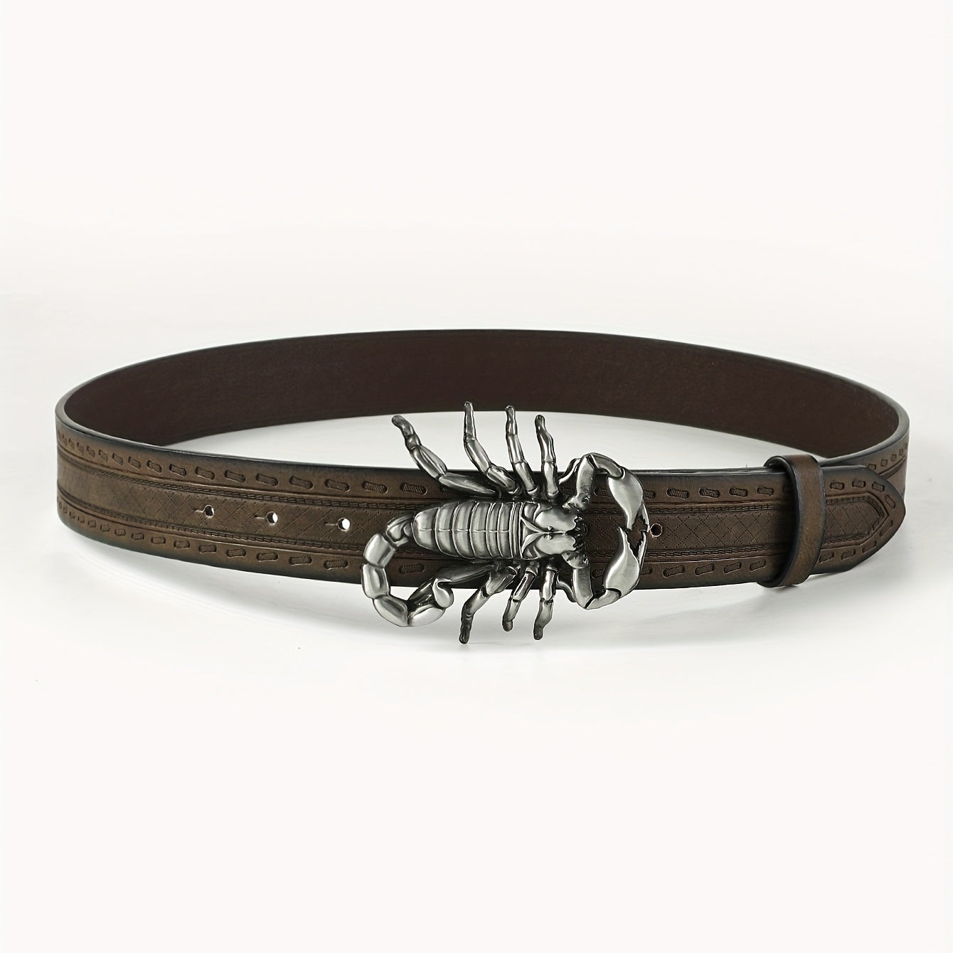 Men's Scorpion Buckle Belt for Jeans Comfortable Fit
