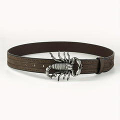 Men's Scorpion Buckle Belt for Jeans Comfortable Fit