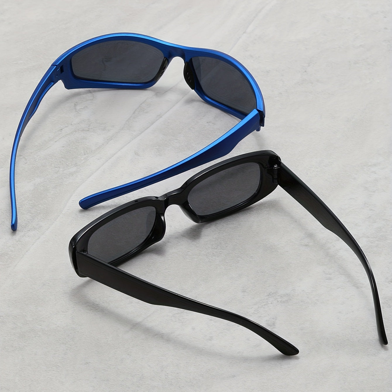 2 Pairs Men's UV Resistant Sunglasses for Outdoors Sports Driving