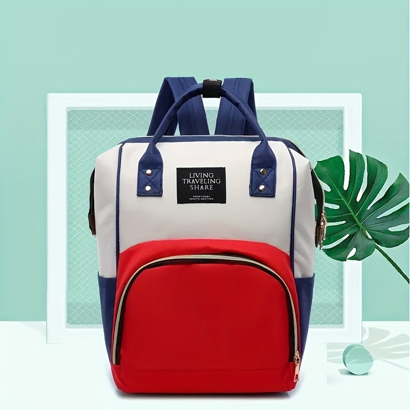 Stylish Canvas Backpack for Traveling with Baby Bottles