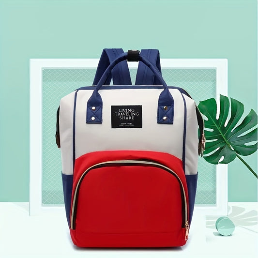 Stylish Canvas Backpack for Traveling with Baby Bottles