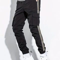 Men's Cargo Pants with Flap Pockets Straight Leg
