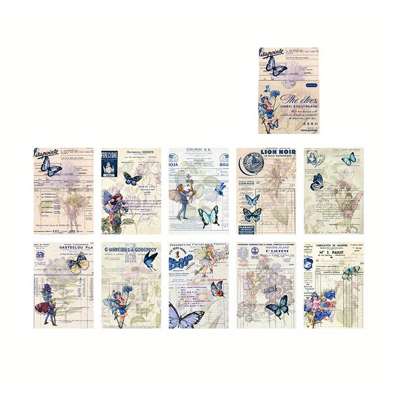 50pcs DIY Decorative Paper Flowers Crafting Collage Creative Art Projects