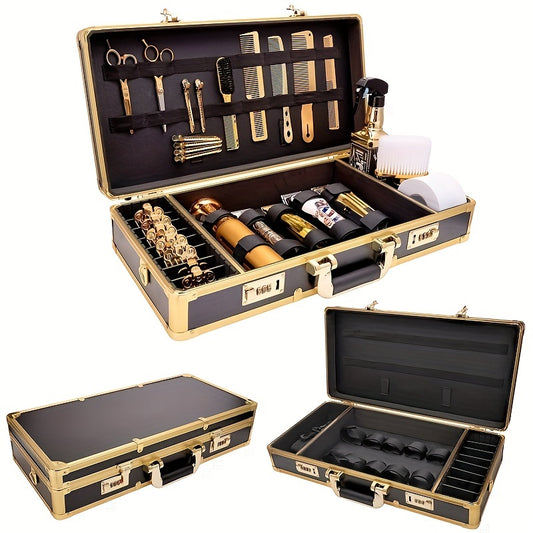 Barber Carrying Case Stylist Tool Box Hair Cutting Grooming Kit Storage
