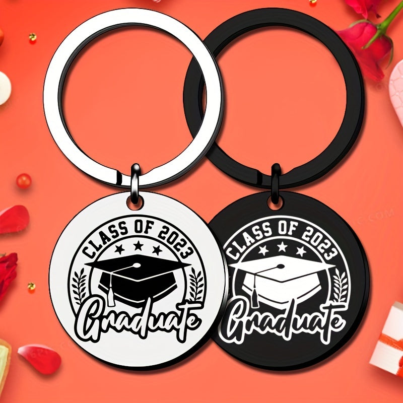 Funny Graduation Keychain for Her Him Class of 2022 High School College Grad