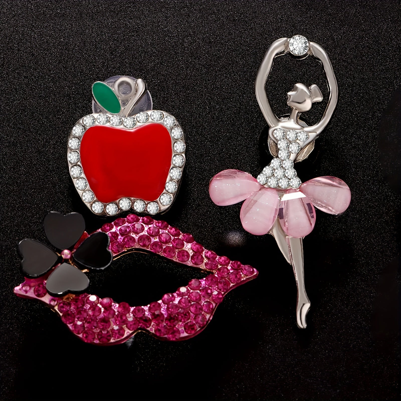 23PCS Rhinestone Flower Butterfly Shoe Charms For Clogs Sandals DIY Accessories