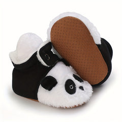 Cartoon Soft Warm Plus Fleece Boots for Baby Boys