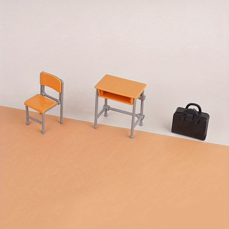 6pcs Mini Simulation Desk Set DIY Decoration Props