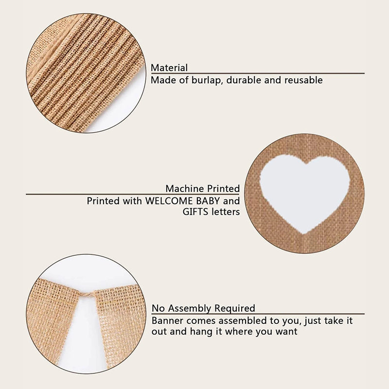 Burlap Personality Party Banner for Special Occasions