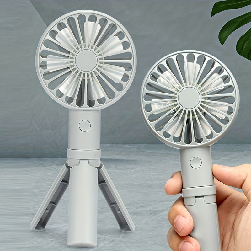 Triangular Bracket Fan 3 Gears Portable USB Rechargeable Fan