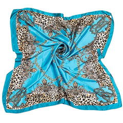 Print Silk Satin Scarf Female Shawls Head Scarf For Ladies