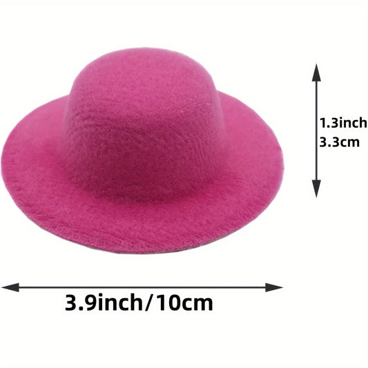 12 Mini Formal Hats DIY Craft for Hair Accessories 3-9 Inches
