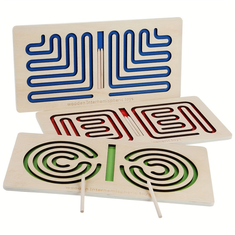 Wooden Maze Fun Puzzle Toy for Kids