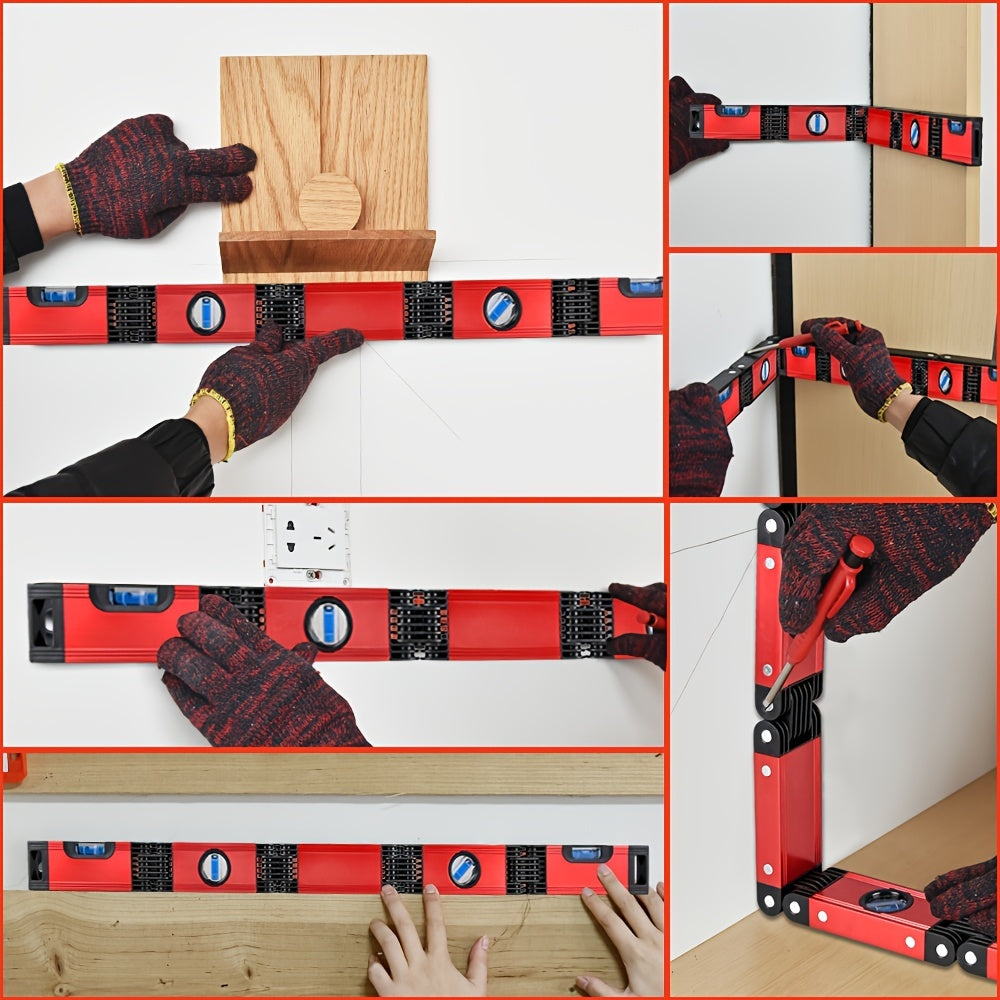Function 28 Inch Foldable Measurement Tool for Woodworking