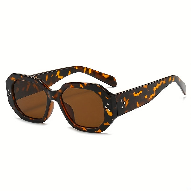 Retro Rivet Jelly Block UV400 Sunglasses