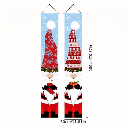 Christmas Porch Couplet Banner Decoration Welcome Banner