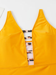  Solid One Piece Swimsuit Women's High Stretch Bathing Suit