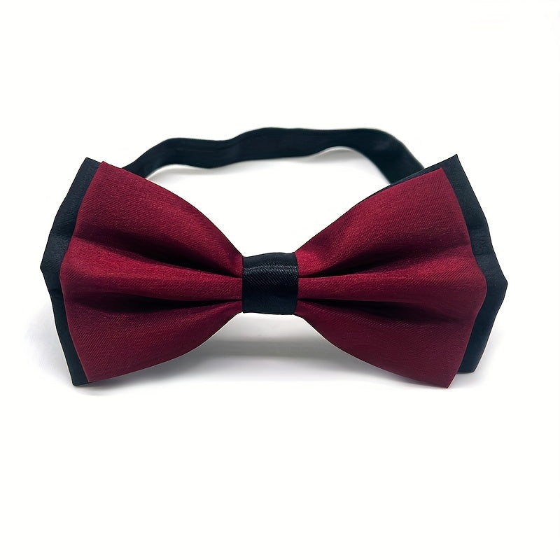 Red Men's Bow Tie - Double Layer Party Accessory
