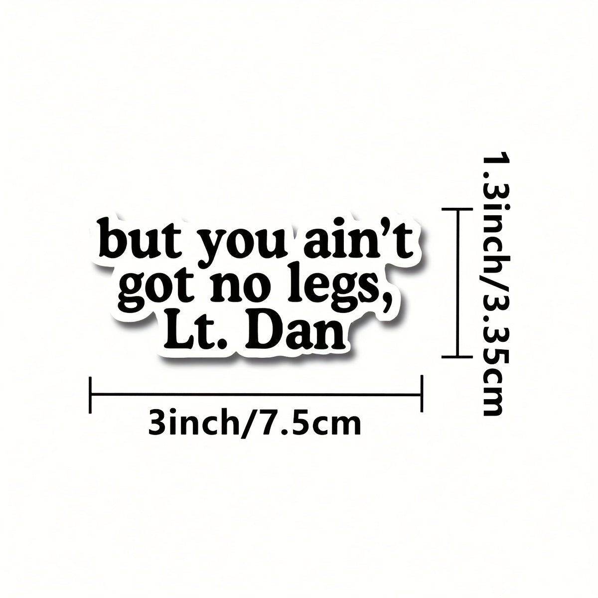 5pcs Lt Dan Stickers Inspirational Self Care Stickers for Laptop Water Bottle Ca