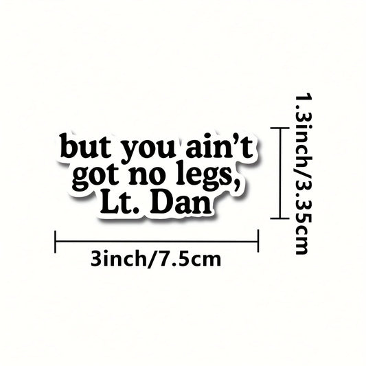 5pcs Lt Dan Stickers Inspirational Self Care Stickers for Laptop Water Bottle Ca