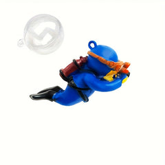 Aquarium Floating Diver Decoration Fish Tank Accessory