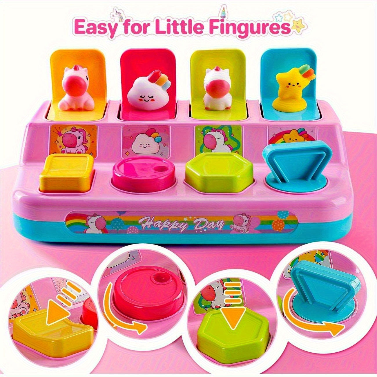 Interactive Pop Up Toy for Kids 0-2 Years