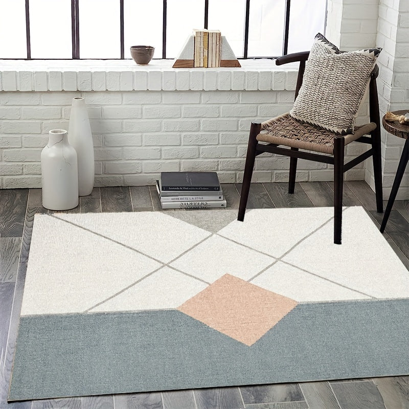 Fluffy Faux Wool Area Rugs Modern Large Carpet Non-slip Machine Washable