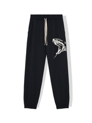 Snake Print Men's Drawstring Sweatpants Casual Jogger Pants
