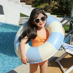 Kids Striped Swimming Ring: Safe & Stylish Pool Accessory