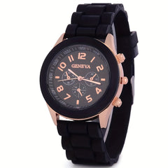 Colorful Silica Gel Quartz Watch for Outdoors