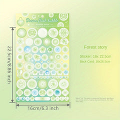 DIY Bubble Guka Sticker Bottoming Journal Stickers