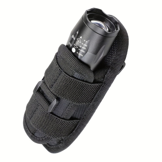 Rotatable Flashlight Pouch Holster with Belt Clip