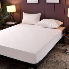 Waterproof Fitted Sheet Soft Comfortable Solid Bedding