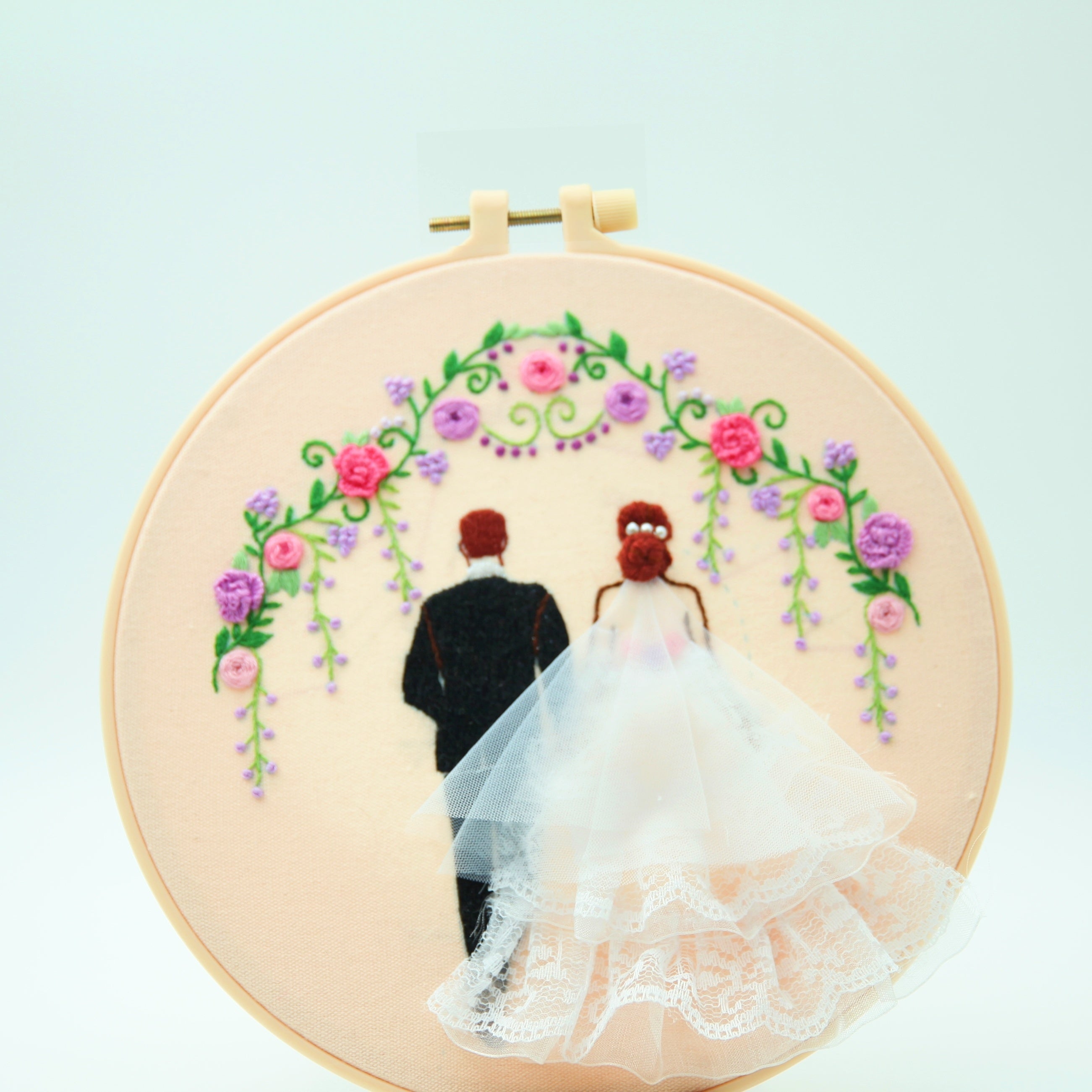 3D Embroidery Kit With Wedding Ceremony Pattern DIY Cross Stitch Set