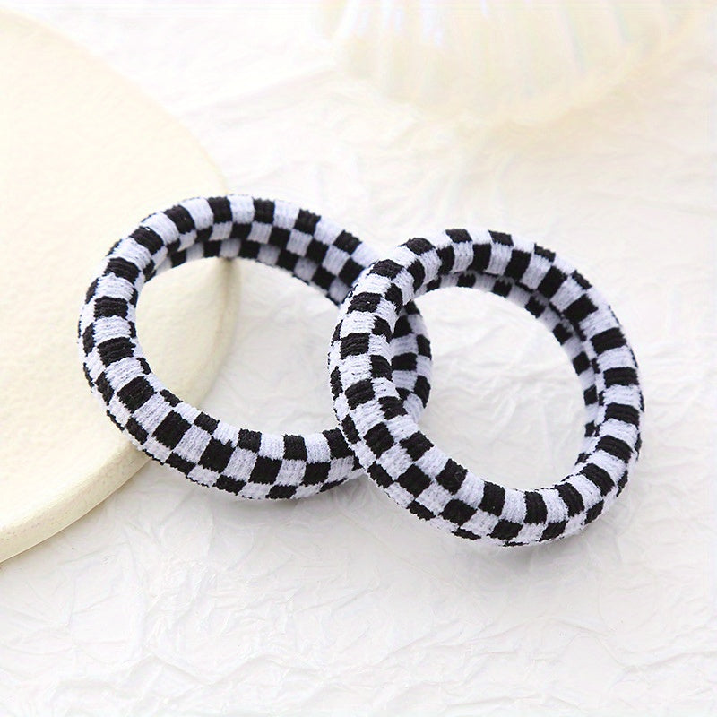 Vintage Cloth Ponytail Hair Tie High Elasticity Hair Rope Braiding Hair Accessor