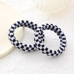 Vintage Cloth Ponytail Hair Tie High Elasticity Hair Rope Braiding Hair Accessor