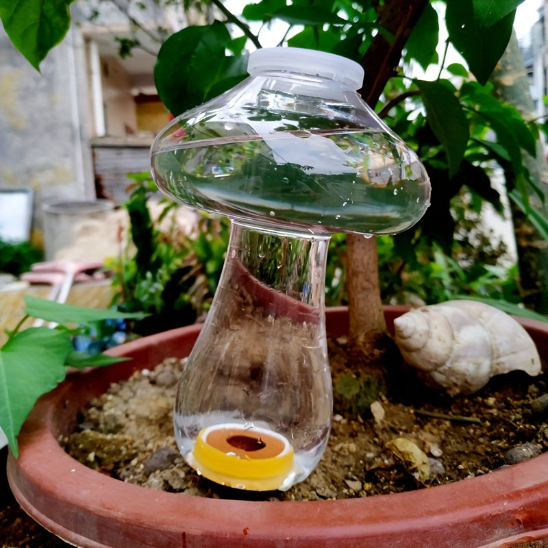 4pcs 300ML Self Watering Planter Insert Mushroom Shaped Automatic Plant Waterer