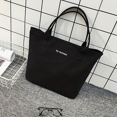 Large Capacity Canvas Shoulder Bag for Students