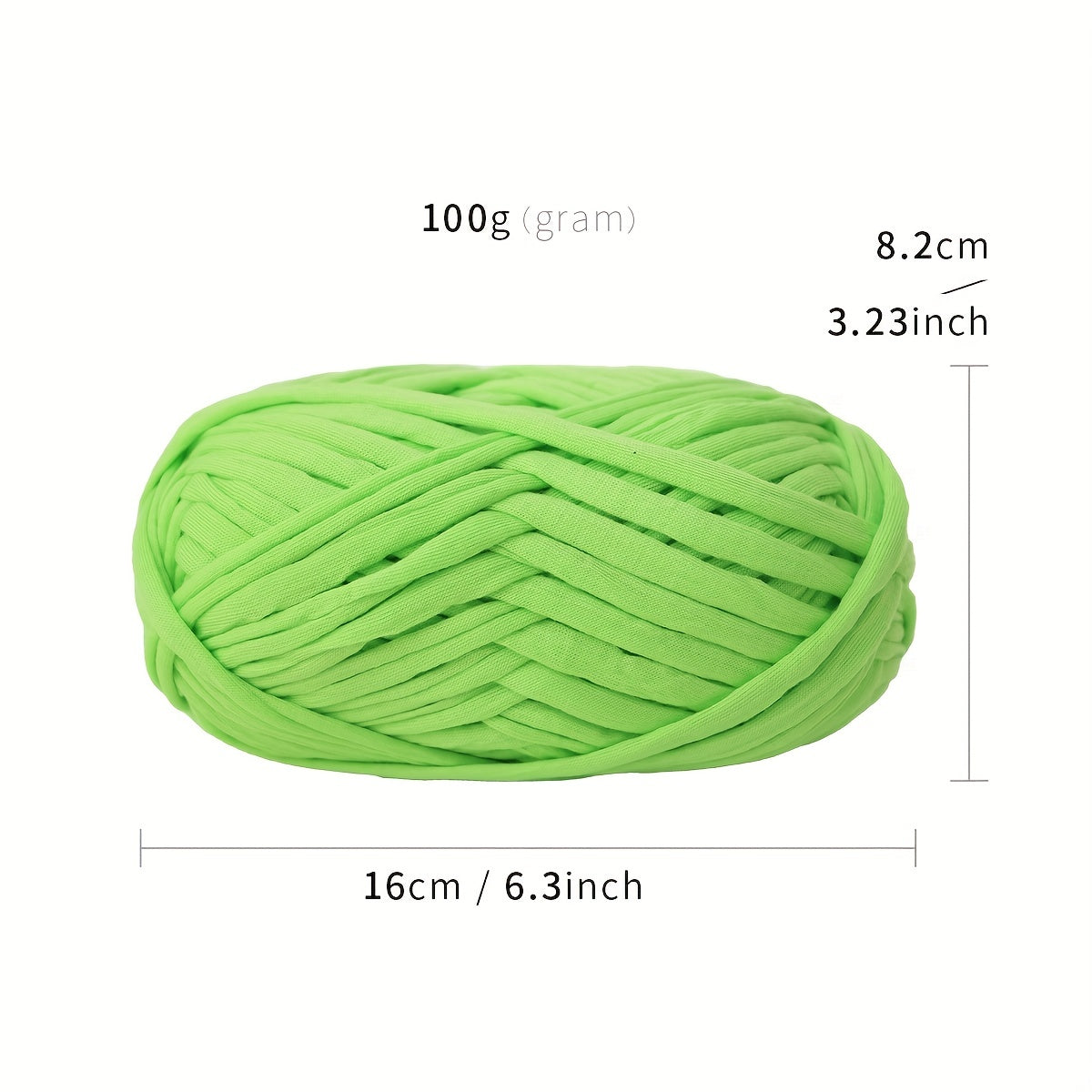 1pc T-shirt Yarn Soft Colored Yarn for DIY Projects 100g