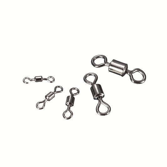 100pcs 8 Shaped Swivel Ring Fishing Barrel Line Hook Connector