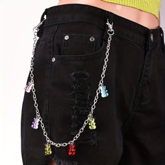 Acrylic Pendant Tassel Waist Chain Metal Dress Belt