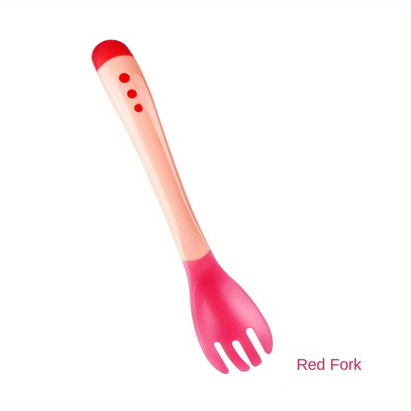 Baby Temperature Sensing Soup Fork Spoon