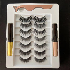 7 Pairs Self Adhesive Natural Look Eyelashes No Glue Needed Waterproof