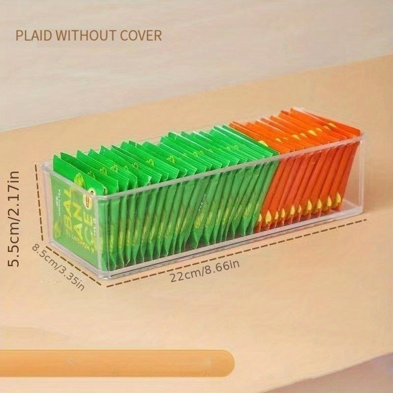 Acrylic Tea Bag Storage Box Transparent Organizer Holder Dustproof
