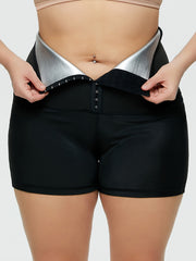  Shapewear High Rise Front Buckle Stretch Shorts