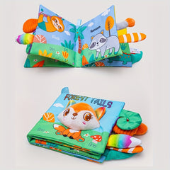 Crinkle Busy Books Animals Cloth Books Touch Feel Sounds Interactive