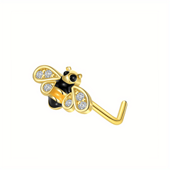 Heart Moon Butterfly CZ Nose Rings Studs 20G Stainless Steel Punk Nose Piercing